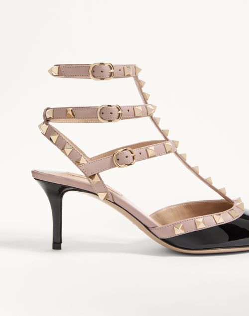 Valentino Garavani - Rockstud Caged Pump 65mm - Black/poudre - Woman - Shoes